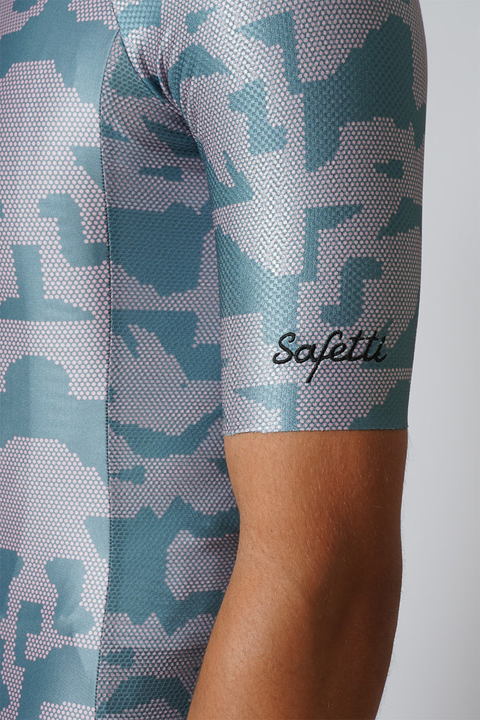 Safetti Camuffare Men's Cycling Jersey Sleeve Details
