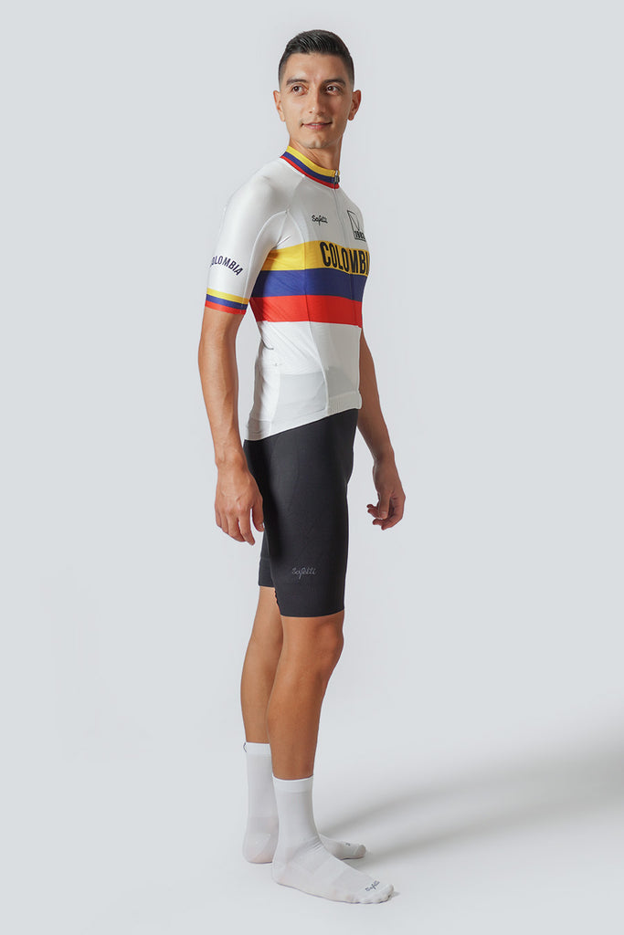 Safetti Colombia Varta 1983 Cycling Jersey Side View