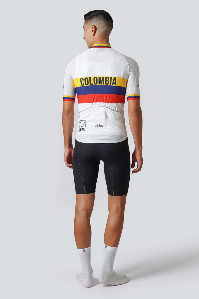 Safetti Colombia Varta 1983 Cycling Jersey Back View