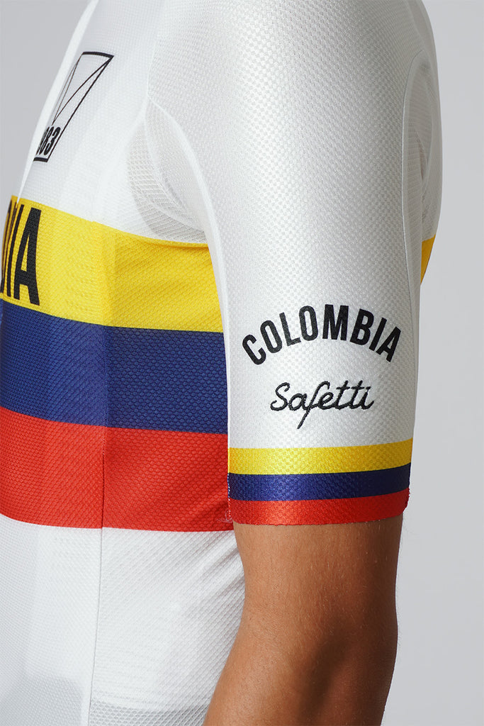 Safetti Colombia Varta 1983 Cycling Jersey Sleeve Details