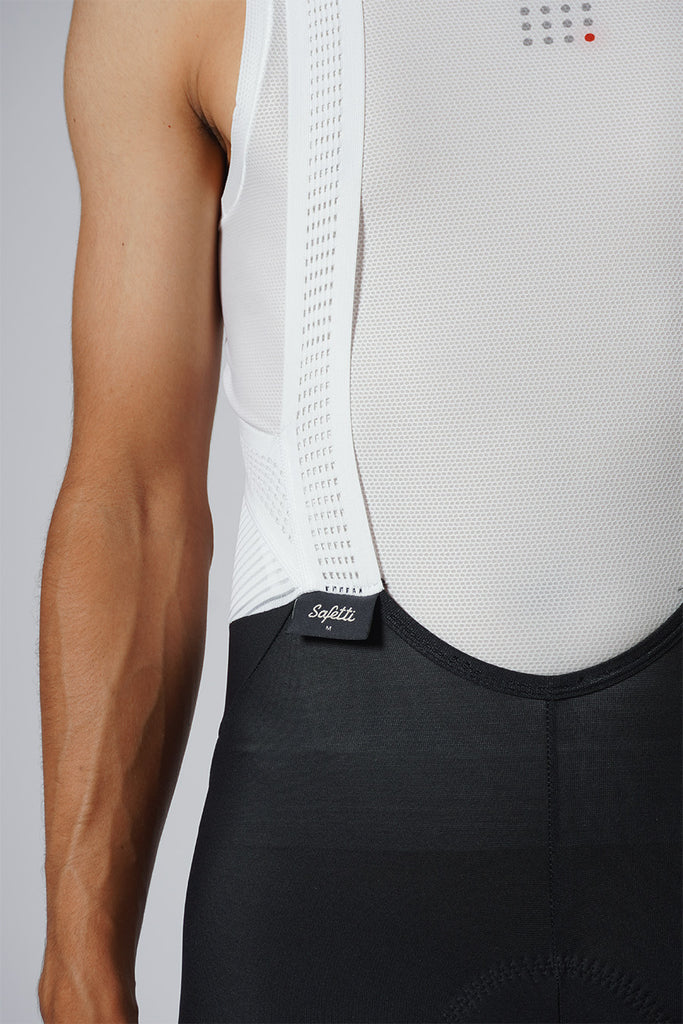 Safetti Evans Cycling Bib Shorts Black Strap Details