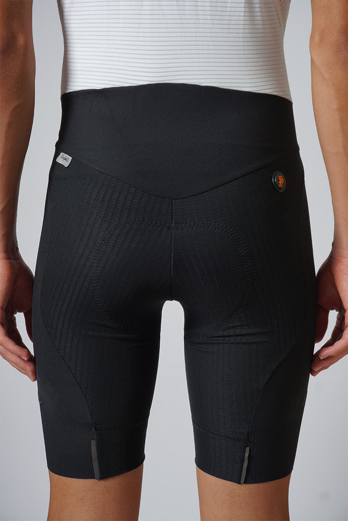 Safetti Evans Cycling Bib Shorts Black Back Close-up Shot