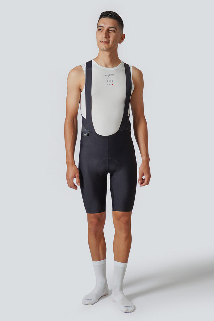 Safetti Toscana 2.0 Cycling Bib Shorts Black Front View