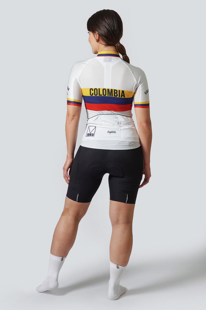 Safetti Women's Colombia Varta 1983 Cycling Jersey Back View